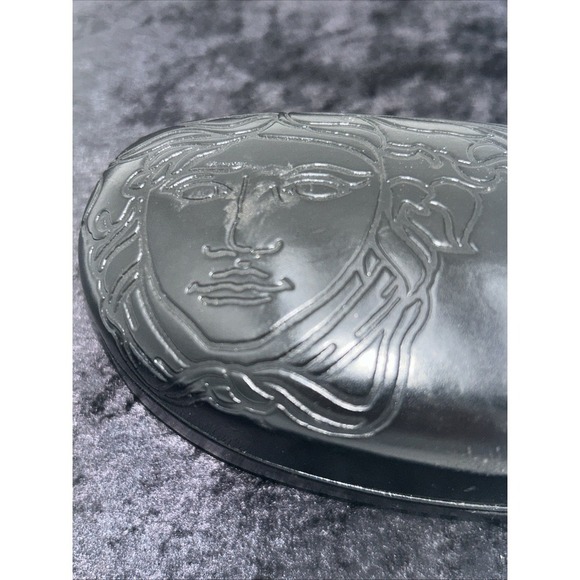 VERSACE Y2K White Rimless Metal MEDUSA Wraparound  Oversized Shield Sunglasses main image 5
